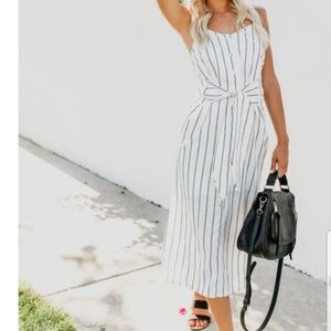 Mallory button down midi dress
